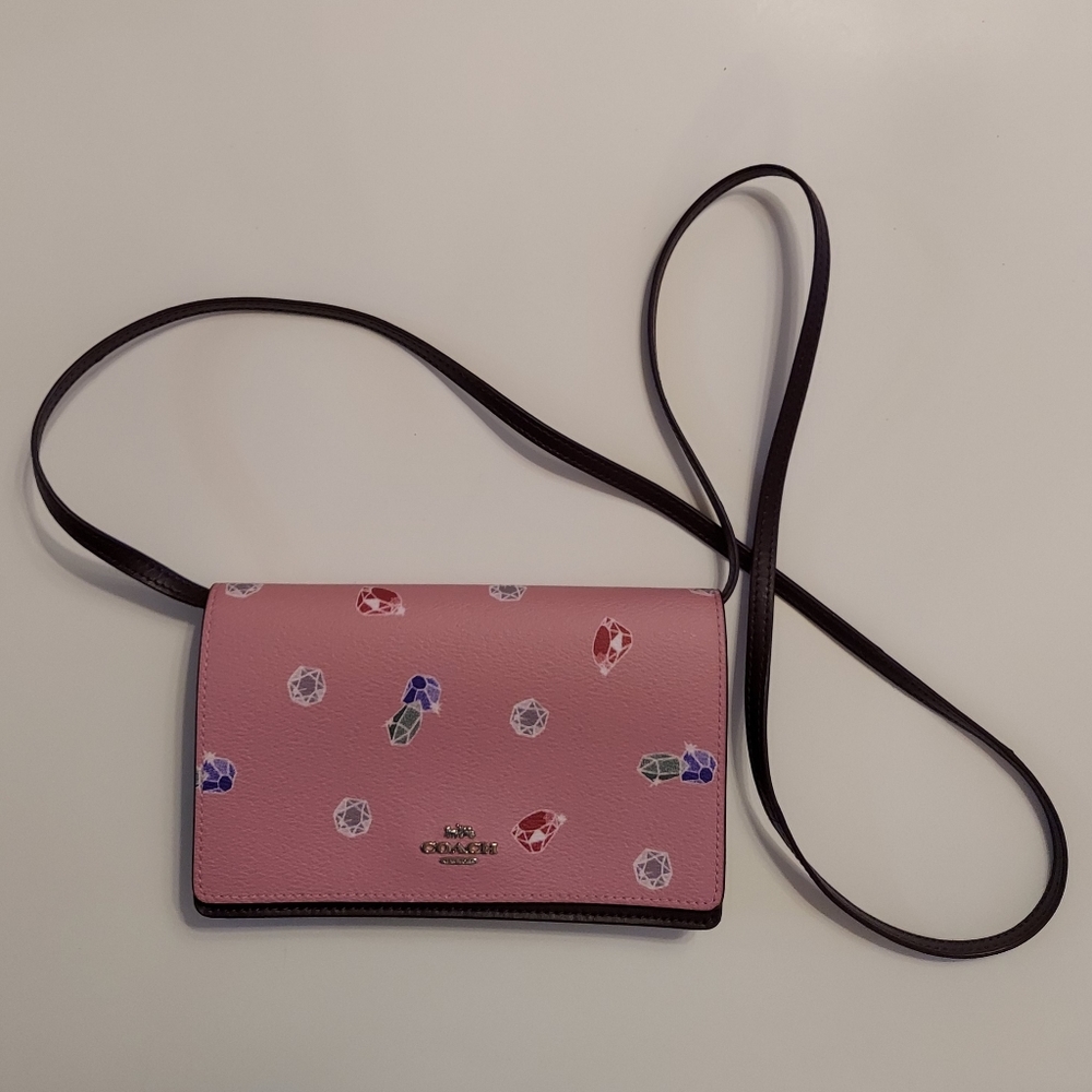 Disney X COACH Gem Foldover Clutch/Crossbody